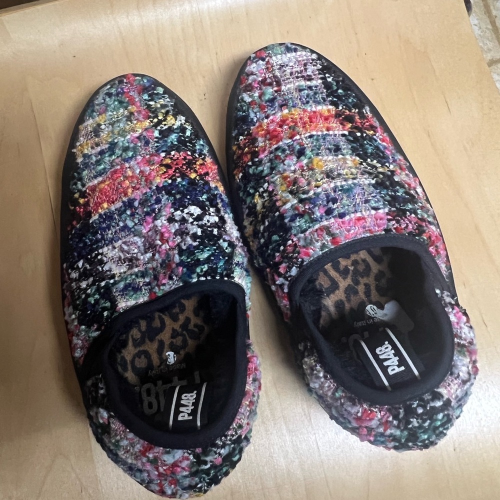 P448 Colorful Tweed Slip-On Sneakers/Slippers
